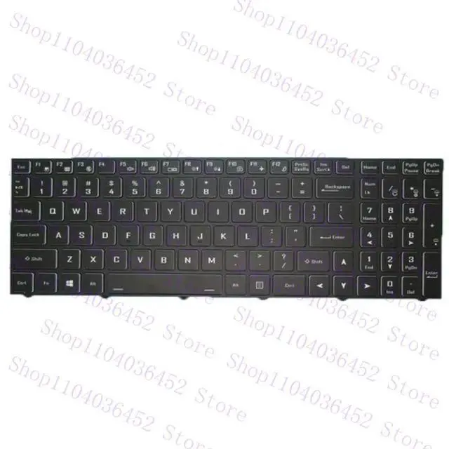 Alt view image 2 of 2 - Backlit US Keyboard For CLEVO CVM18H93US9430 CVM18H93US9430B 6-80-PC510-010-1