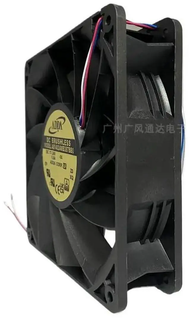 Alt view image 3 of 3 - 140mm X 38mm Industrial Fan for ADDA AS14024MB387BB0 ADDA DC 24V 1A 4-wire PWM 14038 cooling fan