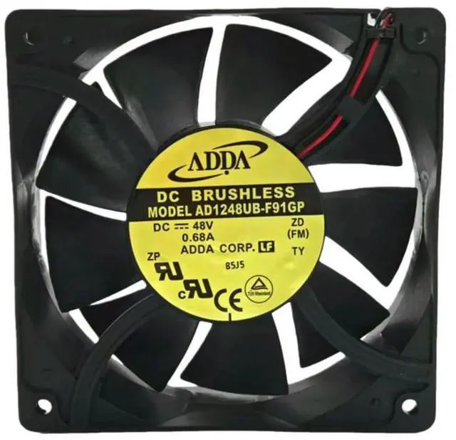 Alt view image 2 of 3 - For ADDA AD1248UB-F91GP 120x120x38mm DC 48V 0.68A l Frame Cooling Fan 4700RPM 220CFM High Airflow Ball Bearing Fan