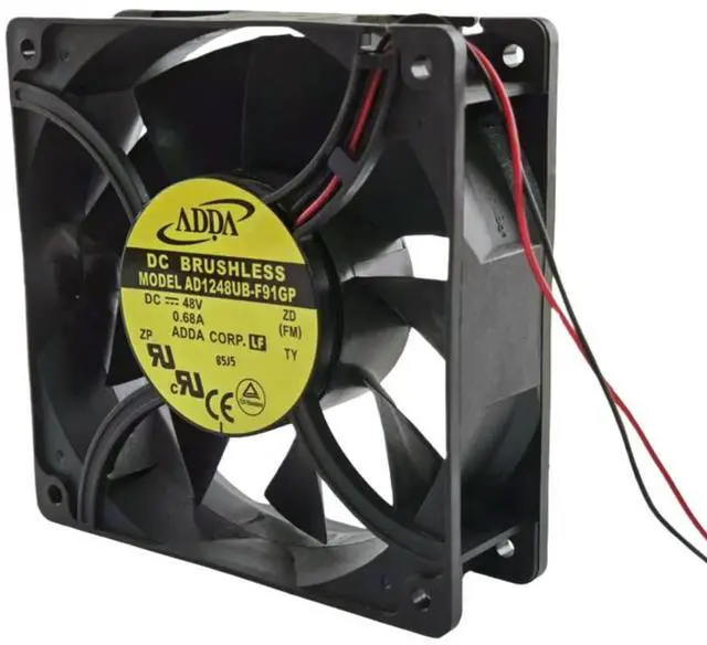 Alt view image 3 of 3 - For ADDA AD1248UB-F91GP 120x120x38mm DC 48V 0.68A l Frame Cooling Fan 4700RPM 220CFM High Airflow Ball Bearing Fan