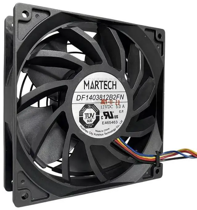 Main image of For MARTECH DF1403812B2FN 140x140x38mm 12V 5A High Speed Industrial Cooling Fan 1066 Avalon Server DC Fan