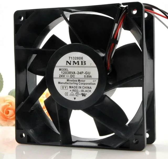 Alt view image 2 of 3 - 120mm 12cm 24V High Speed Cooling Fan,for 12038VA-24P-GU 12038 120X120X38mm DC 24V 0.89A Server Fan