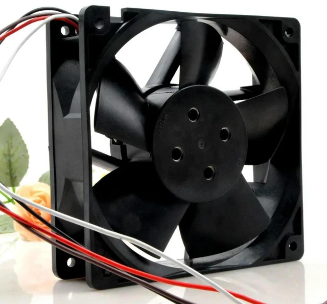Alt view image 3 of 3 - 120mm 12cm 24V High Speed Cooling Fan,for 12038VA-24P-GU 12038 120X120X38mm DC 24V 0.89A Server Fan