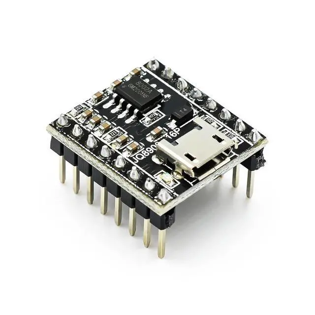 Alt view image 3 of 6 - JQ8900-16P voice broadcast module customized music ligent voice broadcast USB serial port MP3 recognition module