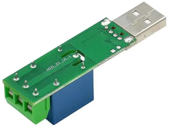 Alt view image 3 of 6 - HID Drive-free USB 1 Channel 5V Relay Module Can Control the Relay On and Off On the Computer Side