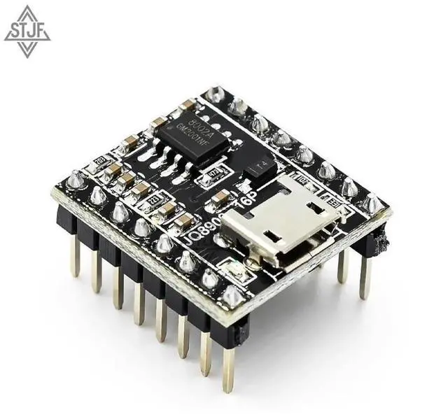 Main image of Voice module chip customized music ligent voice broadcast USB serial port MP3 recognition module JQ8900-16P