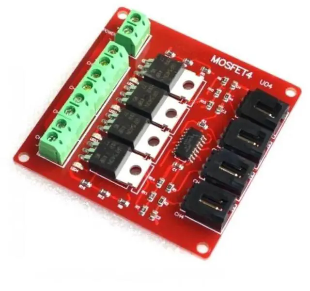 Main image of Four Channel 4 Route MOSFET Button IRF540 V4.0+ MOSFET Switch Module For