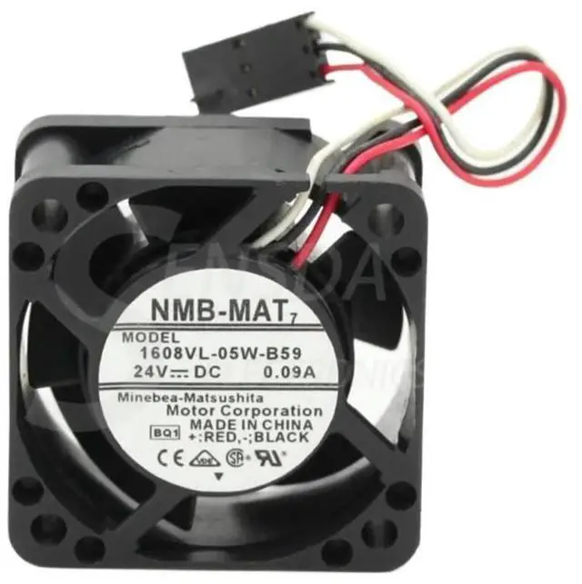 Alt view image 2 of 3 - 40mm Fan for Fanuc 1608VL-05W-B59 DC 24V 0.09A 4020 Inverter Cooling