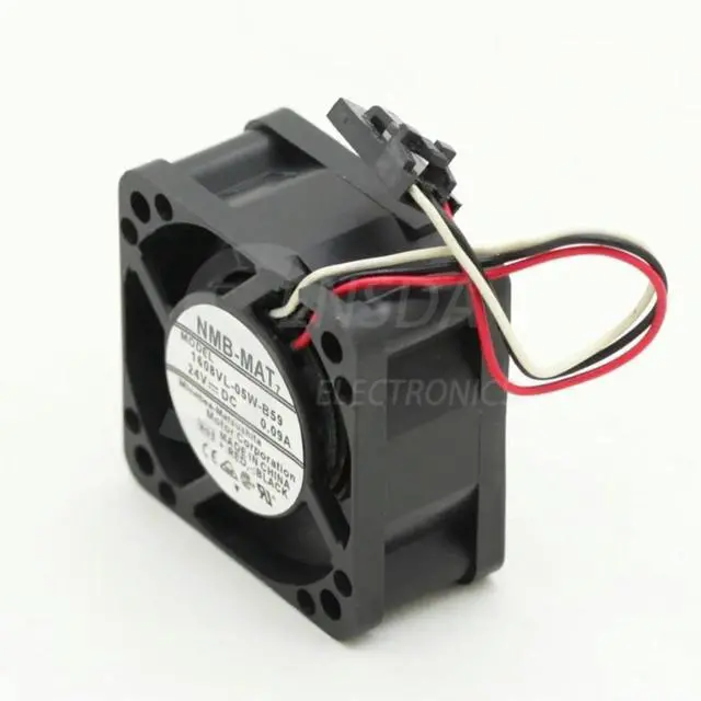 Alt view image 3 of 3 - 40mm Fan for Fanuc 1608VL-05W-B59 DC 24V 0.09A 4020 Inverter Cooling
