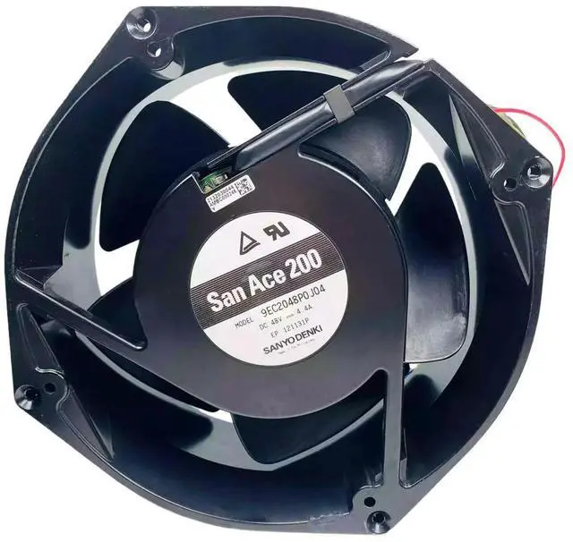 Alt view image 2 of 3 - For SANYO 9EC2048P0J04 48V 4.4A 200x200x70mm EC Cooling Fan Dual Ball Bearing l Frame PWM Speed Control Industrial Fan