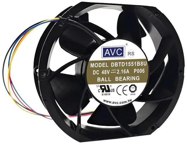 Main image of For AVC DBTD1551B8U 172x150x51mm DC 48V 2.16A Industrial Cooling Fan 5000RPM High Airflow 382CFM Dual Ball Bearing Cabinet Fan