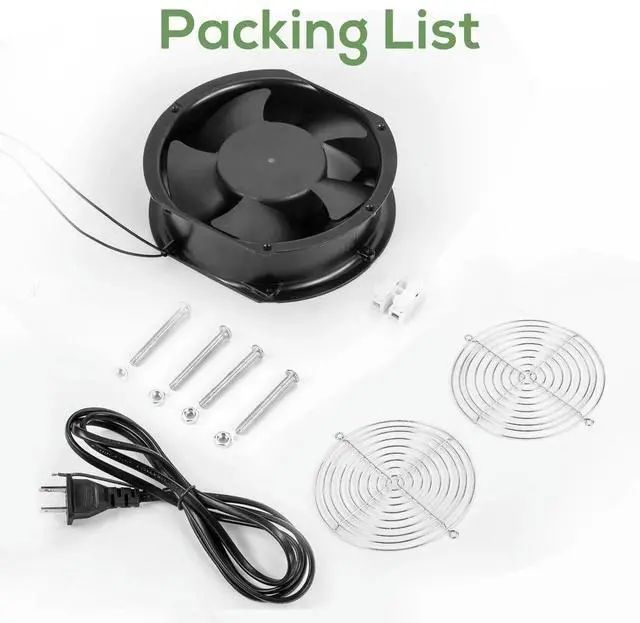 Alt view image 2 of 3 - SXD17251HB 172mm EC Cooling Fan 115V/230V Dual Ball 250CFM High-Speed Industrial Cooling for Cabinet Server Power Equipment