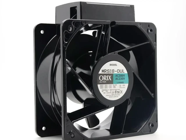 Main image of FOR ORIX MRS18-DUL 180x180x90mm 220V AC Industrial Cooling Fan 80W High-Performance Server Fan 60dB