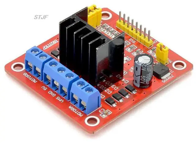 Alt view image 2 of 3 - L298N Dual Bridge DC stepper Controller Control Motor Driver module Board for