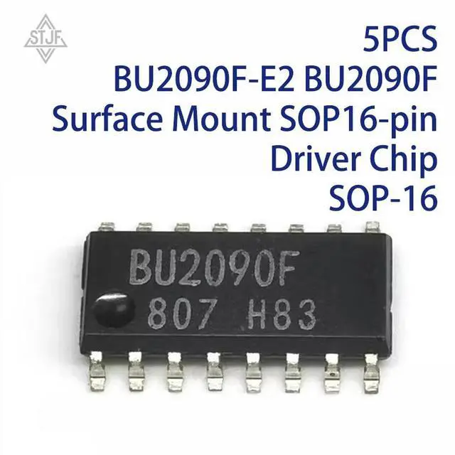 Main image of 5PCS BU2090F-E2 BU2090F Surface Mount SOP16-pin Driver Chip SOP-16