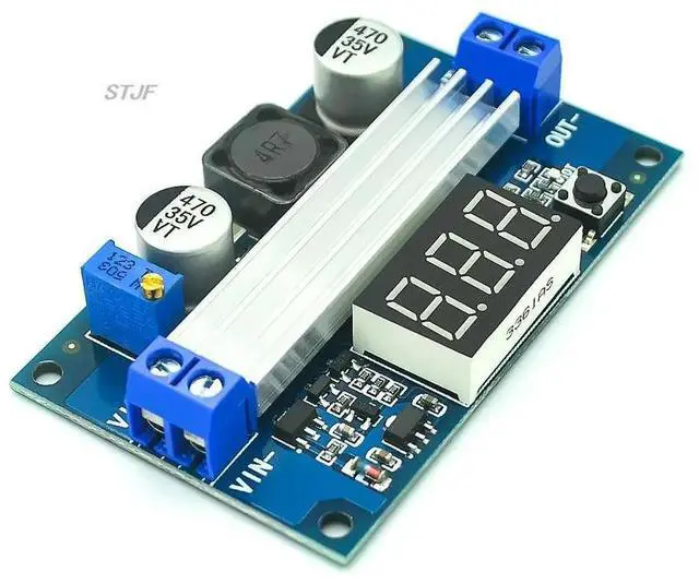 Alt view image 2 of 3 - DC DC-DC 3~35V to 3.5~35V LTC1871 Booster step up Step-up module Converter Regulated Power Supply+VoltMeter