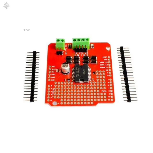 Alt view image 4 of 6 - Ardumoto L298P AVR/LPC/STM32 UNO/MEGA Motor-Driver Shield