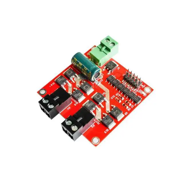 Alt view image 4 of 6 - 7A 160W Dual DC Motor Drive Module Industrial Grade Positive Negative PWM Speed L298 Logic XY-160D