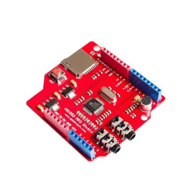 Alt view image 4 of 6 - VS1053 VS1053B Stereo Audio MP3 Player Shield Record Decode Development Board Module With TF Card Slot For