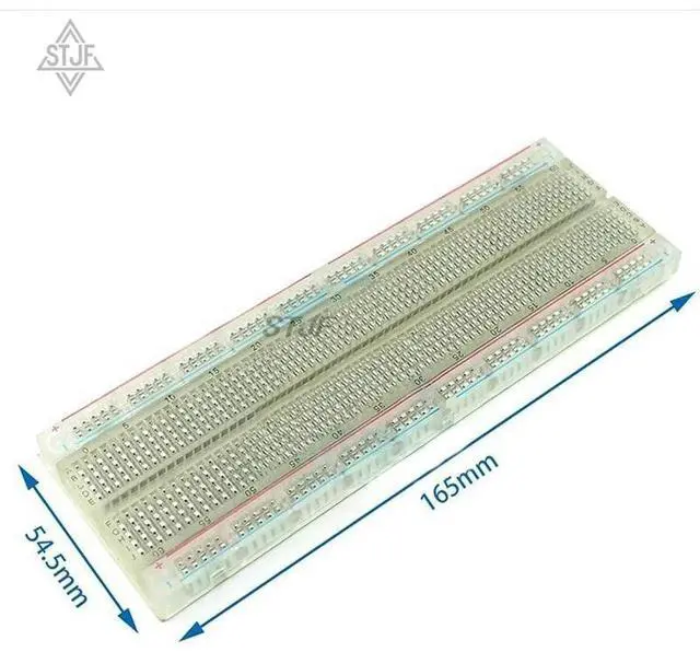 Main image of Crystal ! 5pcs/lot Solderless Solder Less Breadboard Protoboard 2 buses Tie-point Tiepoint 830 for
