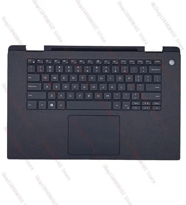 Main image of For XPS 15 9575 Palmrest w/ backlit Keyboard Touchpad 0M9W9K upper case