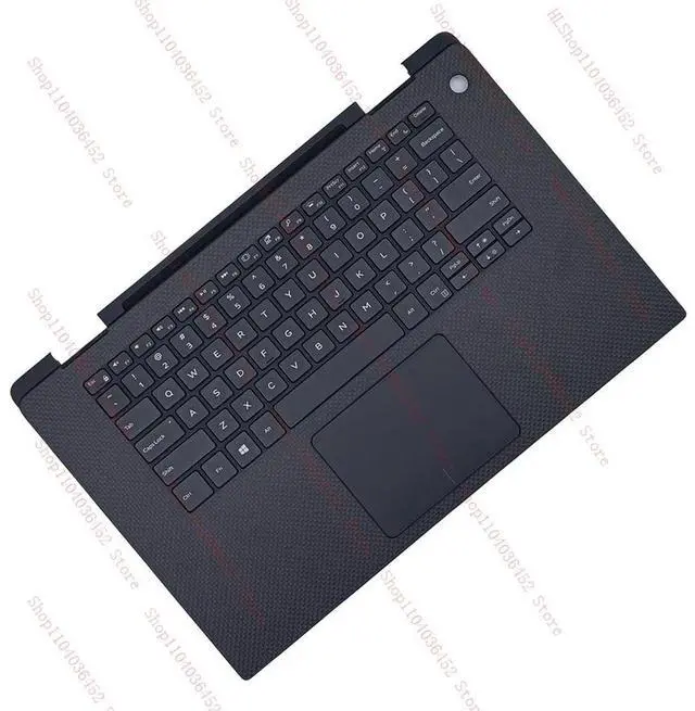 Alt view image 3 of 3 - For XPS 15 9575 Palmrest w/ backlit Keyboard Touchpad 0M9W9K upper case