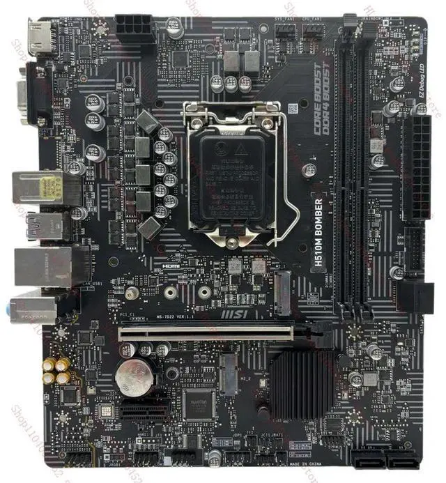 Main image of For H510M BOMBER Motherboard Supports 10th/11th GEN LGA1200 2xDDR4 HDMI VGA