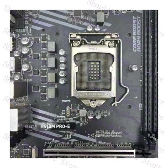 Alt view image 3 of 3 - for H410M PRO-E Motherboard H410 LGA 1200 DDR4 M-ATX VGA DVI-D HDMI