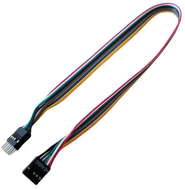Alt view image 4 of 6 - Internal Motherboard HD audio 9pin male to female Extension Cable cord