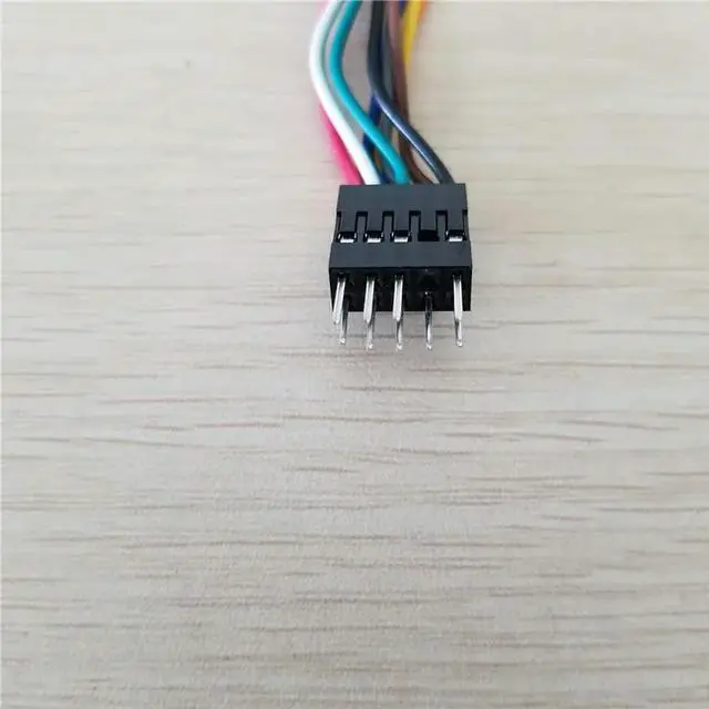 Alt view image 6 of 6 - Internal Motherboard HD audio 9pin male to female Extension Cable cord