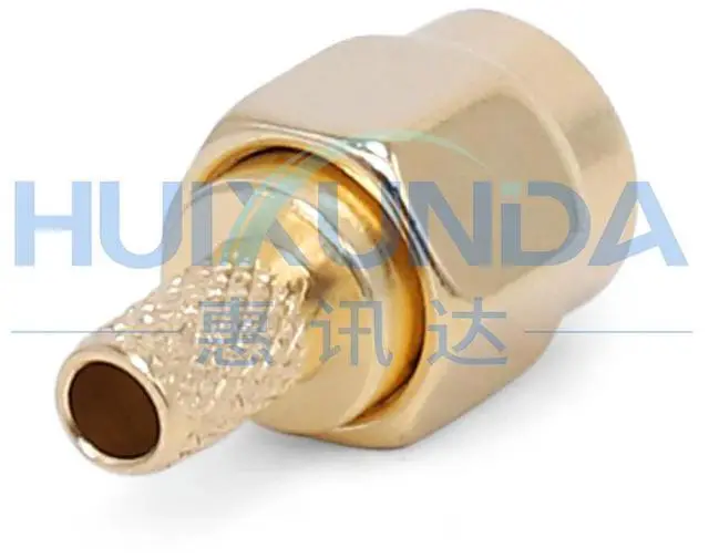 Alt view image 5 of 6 - SMA-C-J-2 SMA male female thread pin crimp SYV-50-2 cable, connector SMA-C-J4