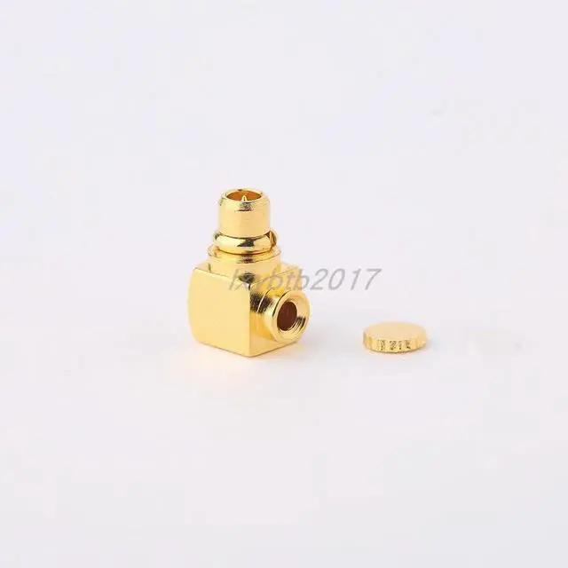 Main image of MMCX-JWB1 small connector with 047 adapter SFT-50-1 semi-flexible MMCX bent male SFX-50-1