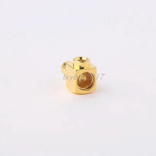 Alt view image 2 of 6 - MMCX-JWB1 small connector with 047 adapter SFT-50-1 semi-flexible MMCX bent male SFX-50-1