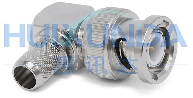 Alt view image 2 of 6 - BNC-C-JW-5 BNC Male Elbow Crimp 50-5/LMR300 Wire BNC-C-JW27 Connector JW13