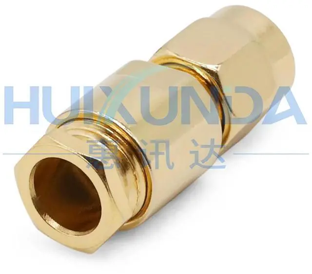 Alt view image 2 of 6 - RPSMA-J-3 SMA Reverse Male Female Threaded Hole Mount 50-3/RG58 Wire Connector RPSMA-J5