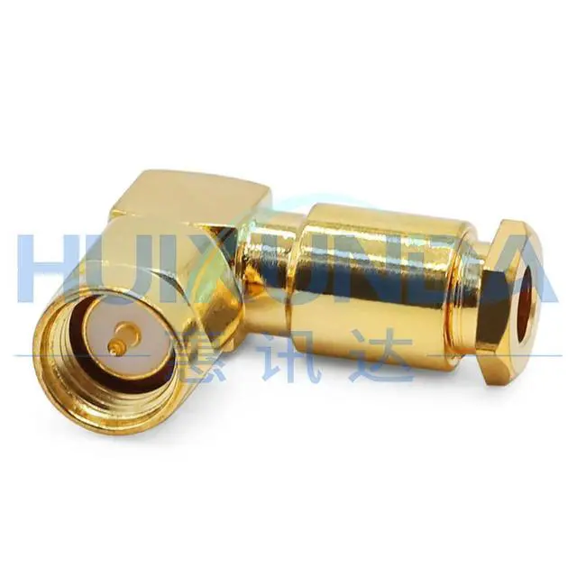 Alt view image 3 of 6 - SMA-JW-1.5 SMA Male Right Angle Elbow 50-1.5/RG316 Wire Connector SMA-JW3