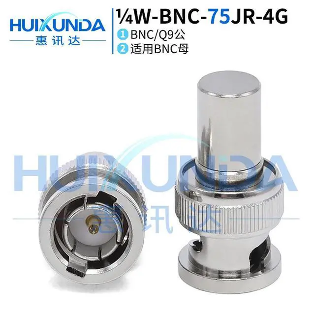 Alt view image 4 of 6 - BNC-75JR quarter watt load BNC75 Euro Q9 plug load BNC dummy load