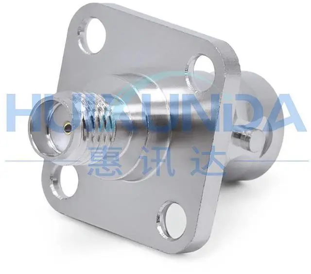 Alt view image 6 of 6 - BNC/SMA-KKF BNC female to SMA female to Q9 female chassis is fixed with flange