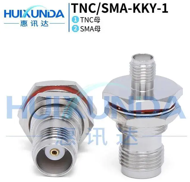 Main image of TNC/SMA-KKY TNC female to SMA female through the wall with nut fixed SMA/TNC-KKY connector