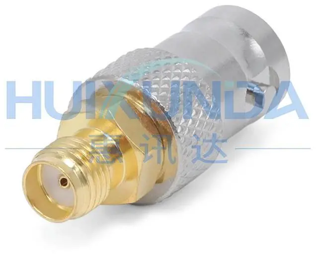 Alt view image 3 of 6 - RPBNC/SMA-KK RPBNC Female to SMA Female BNC External Pin to SMA Female Reverse Connector