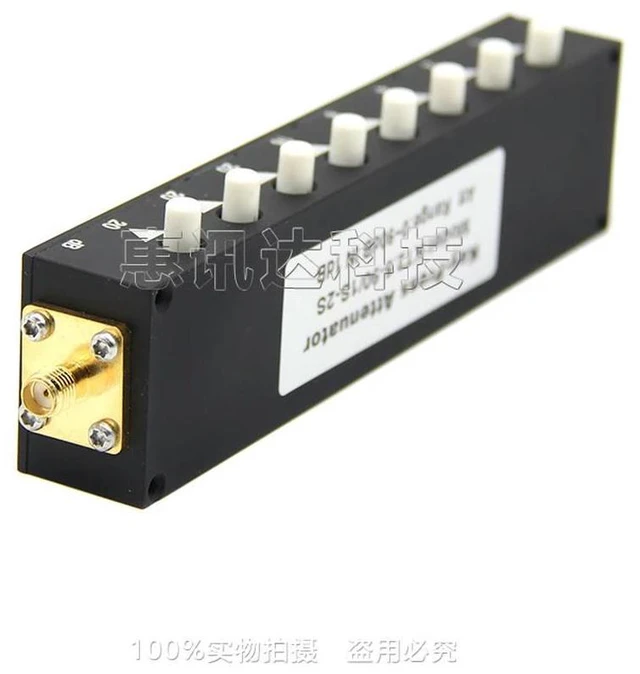 Alt view image 3 of 6 - SMA type adjustable attenuator, adjustable attenuator, stepping attenuator, button adjustable attenuator 0-90dB