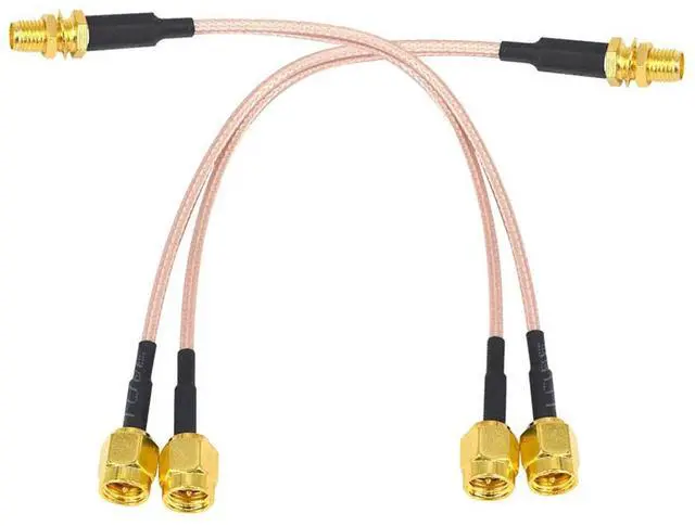 Alt view image 5 of 6 - Antenna Coaxial Cable SMA Female To Y-Type 2XSMA Male Straight Splitter Combiner Extension Pigtail Cable RG316