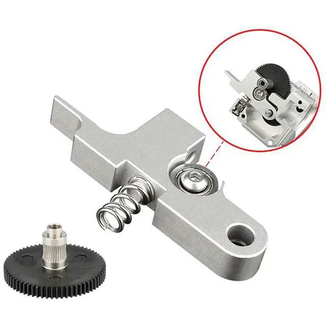 Alt view image 4 of 6 - 2X For Artillery Sidewinder X1 Extruder Gear With 66-Tooth Stainless Steel And Plastic For Aero Extruder Feed Gear
