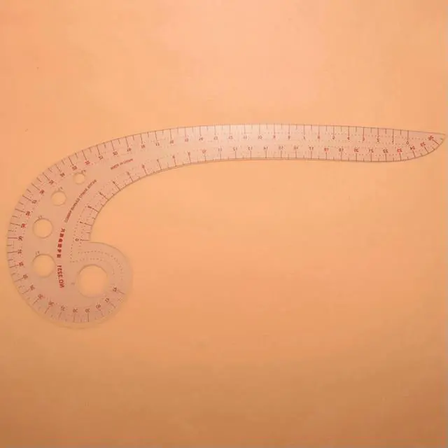 Alt view image 3 of 6 - 5Pcs 11.8 Inch Long Comma Shaped Plastic Transparent French Curve Ruler Spline