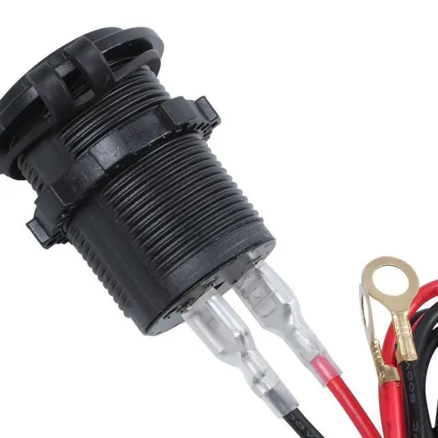 Alt view image 3 of 6 - 2X Outlet Socket Cigarette Lighter Incl. 60CM Cable Board Socket Motor Car 12V / 24V