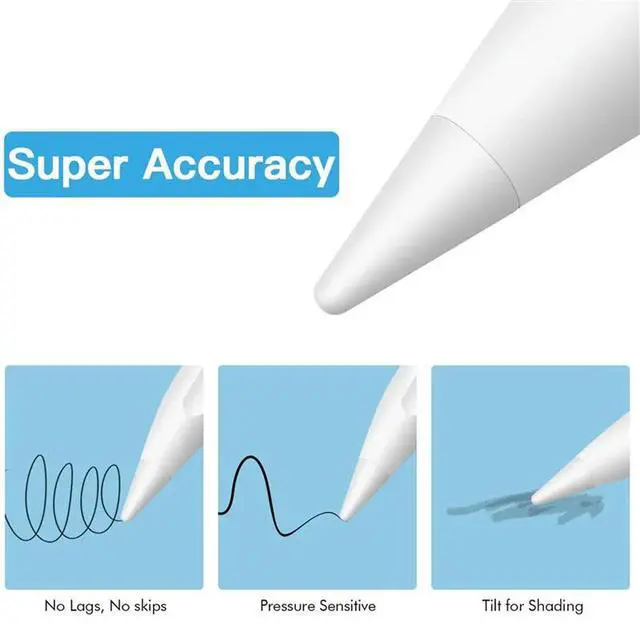 Alt view image 3 of 3 - 20 Pack Replacement Tip For Pencil Nibs For Pencil 1St & 2Nd Generation (White)