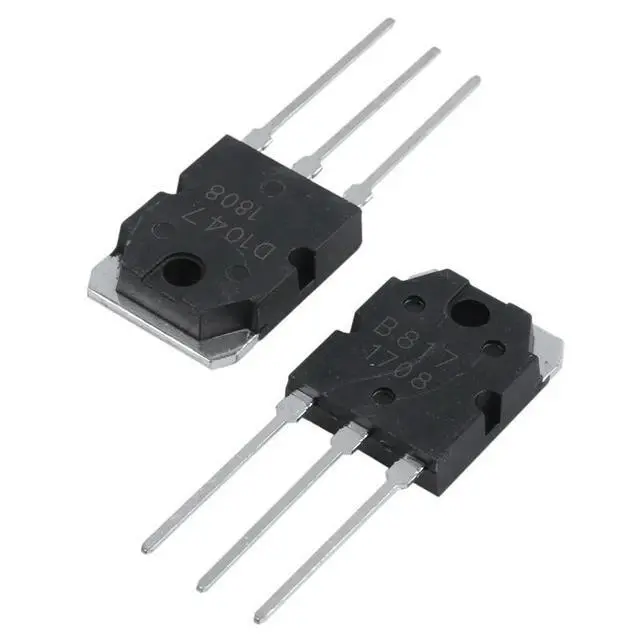Alt view image 2 of 3 - 10Pcs Silicon Transistor - D 1047 + B 817, 200 V, 12 A