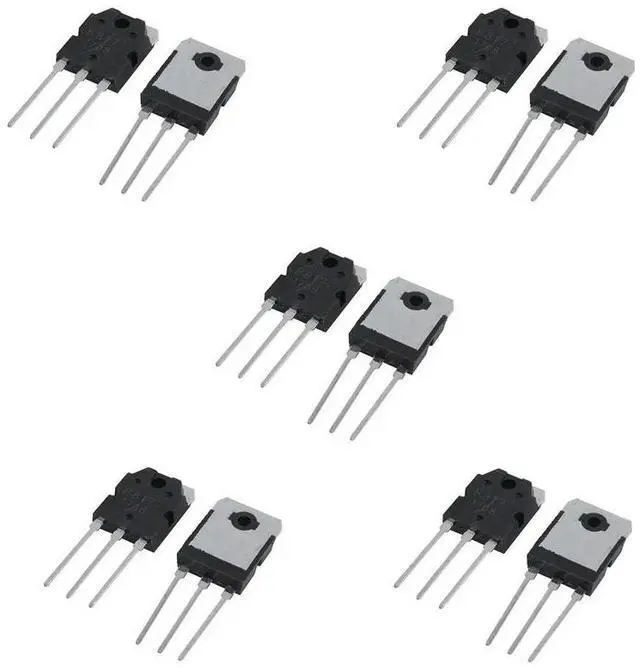Main image of 10Pcs Silicon Transistor - D 1047 + B 817, 200 V, 12 A