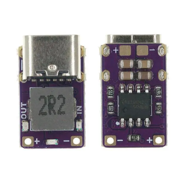 Alt view image 4 of 6 - DC 5V 2.4A Fast Charger Lithium Charge/Discharge Protection Board with Capacity Indicator Light Type C Interface