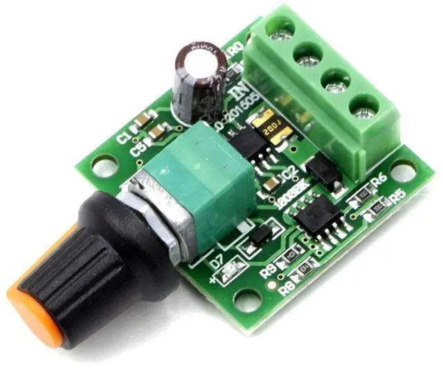 Alt view image 5 of 6 - DC 1.8V 3V 5V 6V 12V 2A PWM Motor Speed Controller Low Voltage Motor Speed Control Switch PWM Adjustable Drive Module